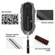 Retractable Handle Microfiber Car Duster