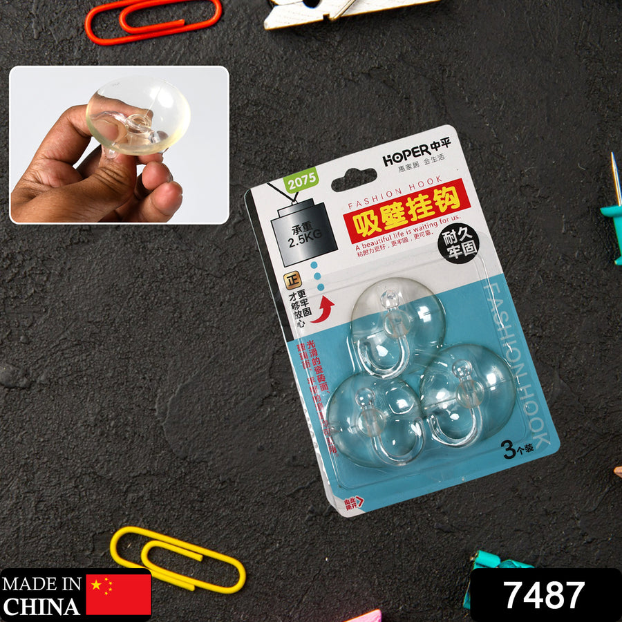 Transparent Suction Cup Wall Hooks