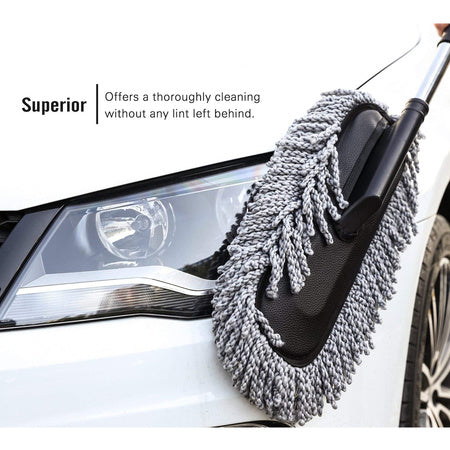 Retractable Handle Microfiber Car Duster