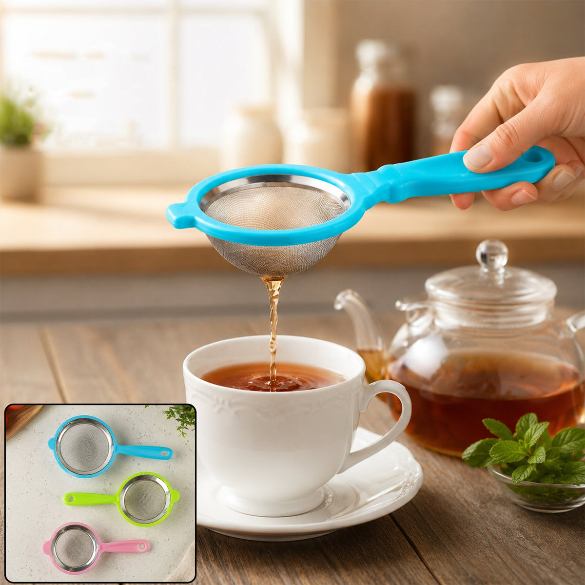3-in-1 Mesh Strainer Set – 3 Pc