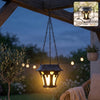 Solar Powered Hanging Lantern for Garden, Balcony & Outdoor Decor