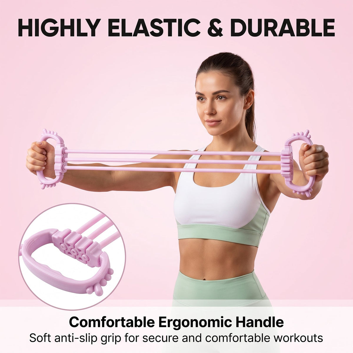 Multifunctional 3-Tube Chest Expander